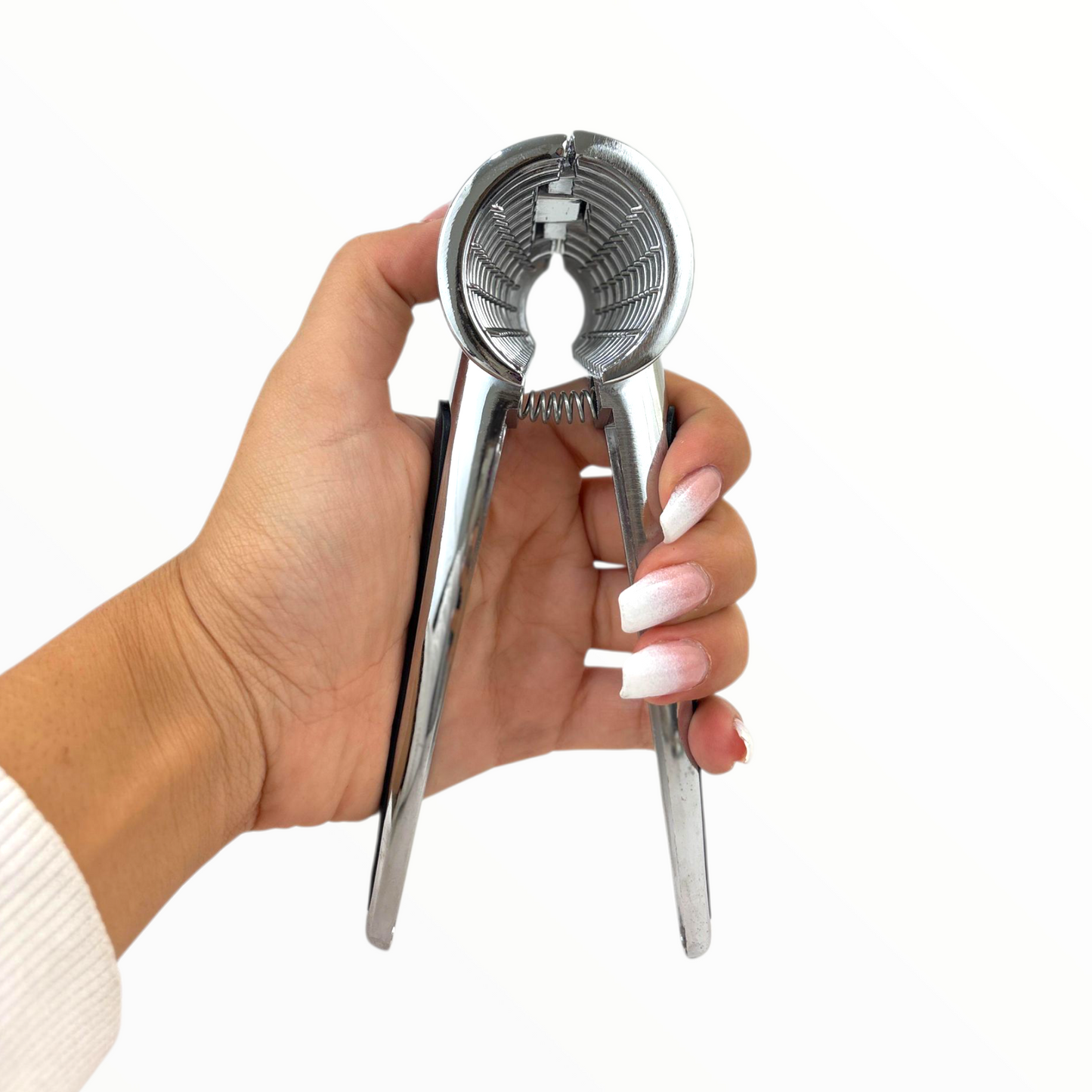 Heavy-Duty Stainless Steel Nutcracker with Non-Slip Handle | Walnut, Pecan &amp; Almond Cracker Tool