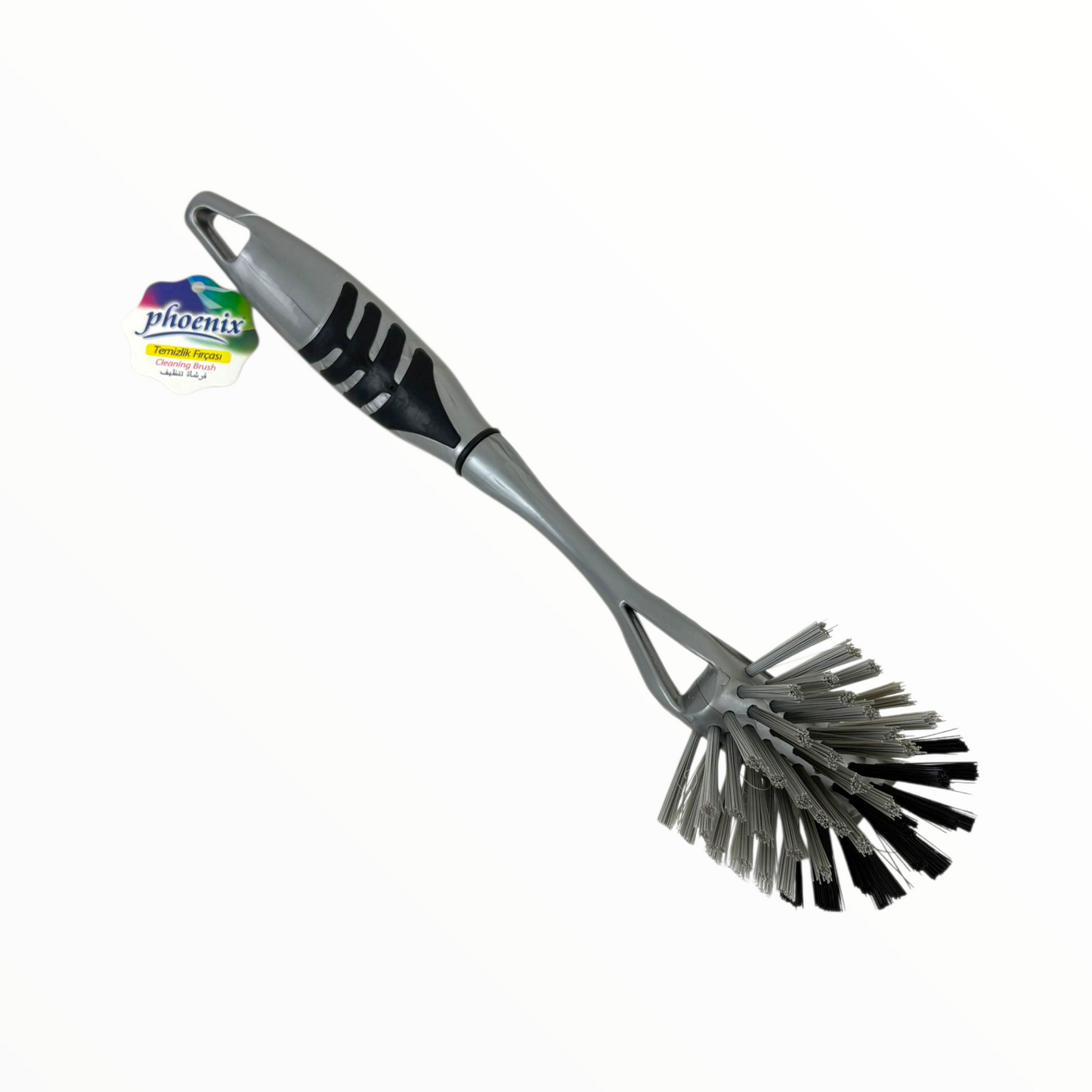 Long Handle Dish Brush – Durable Kitchen Scrubber with Nylon Bristles for Pots, Pans & Bottles