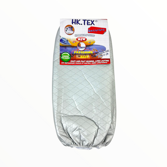 Silver Heat-Resistant Ironing Board Cover with Fastening Belt – Universal Size
