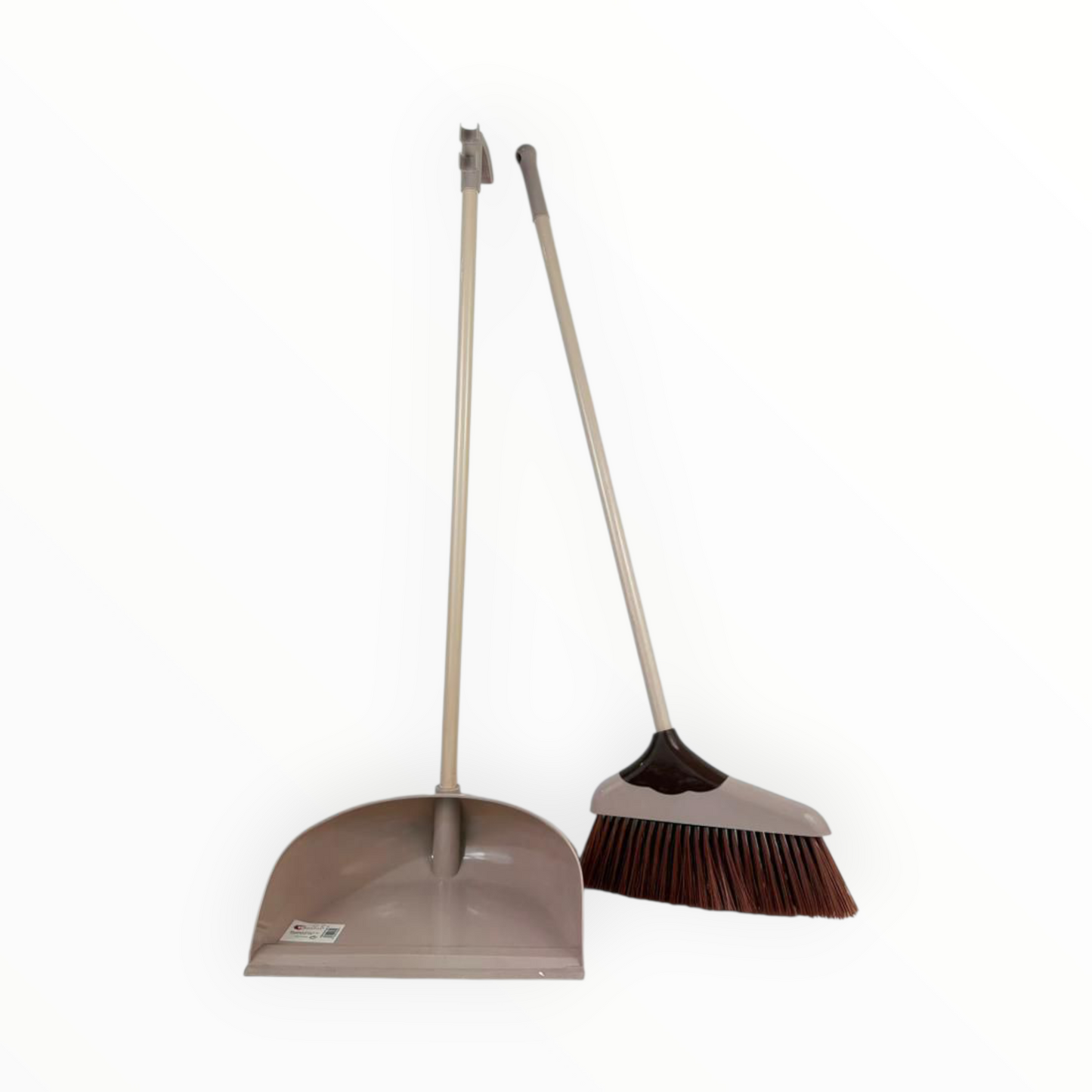 Long Handle Broom and Dustpan Set – Upright Standing Sweeping Kit for Home & Office