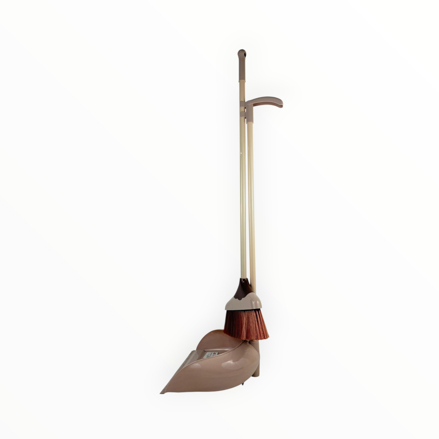 Long Handle Broom and Dustpan Set – Upright Standing Sweeping Kit for Home & Office