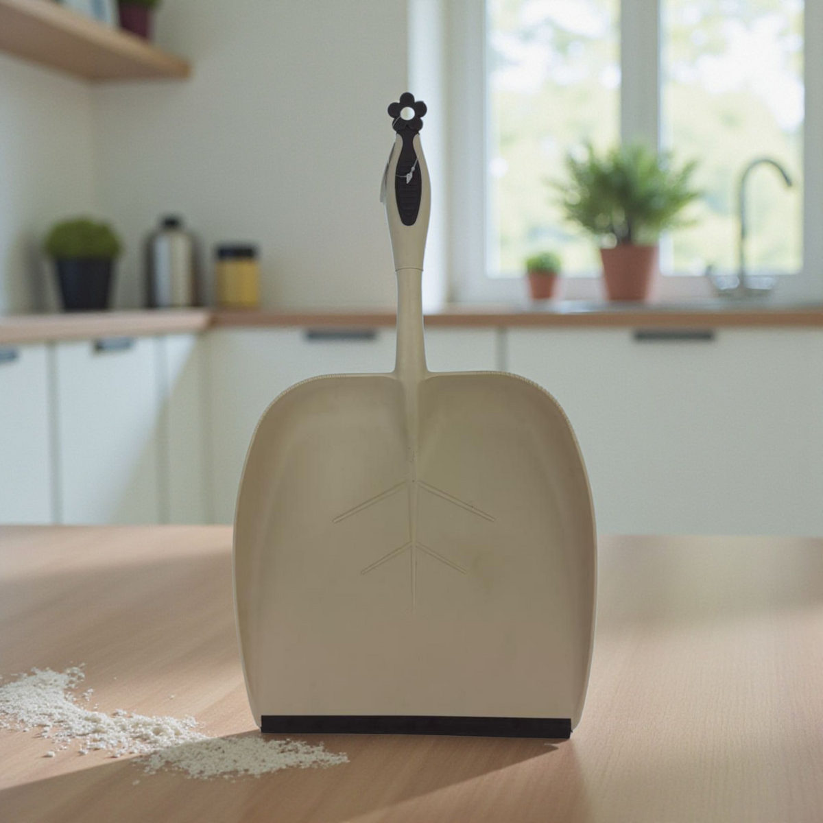Wide Mouth Hand Dustpan with Rubber Edge – Durable Plastic Cleaning Shovel