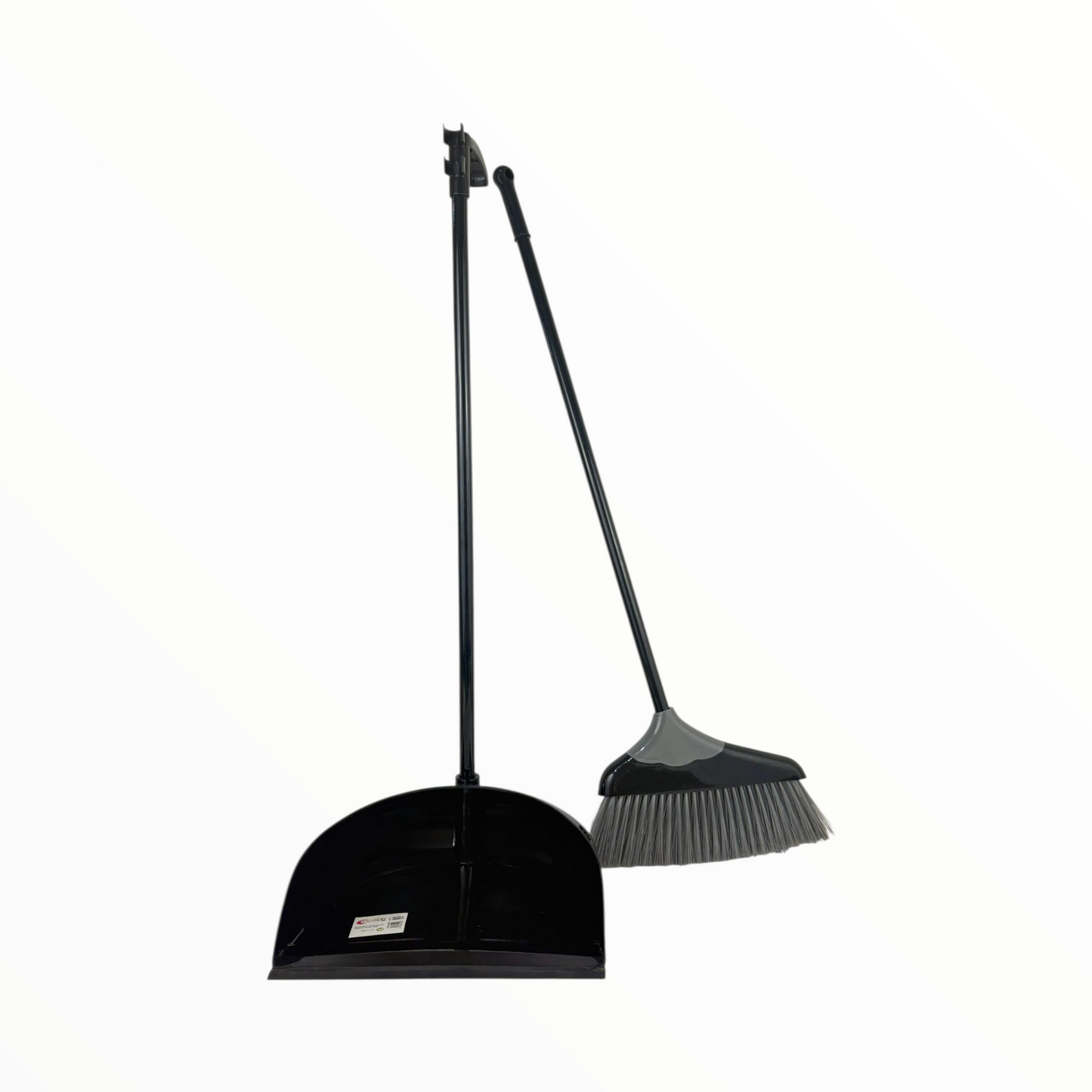 Long Handle Broom and Dustpan Set – Upright Standing Sweeping Kit for Home & Office