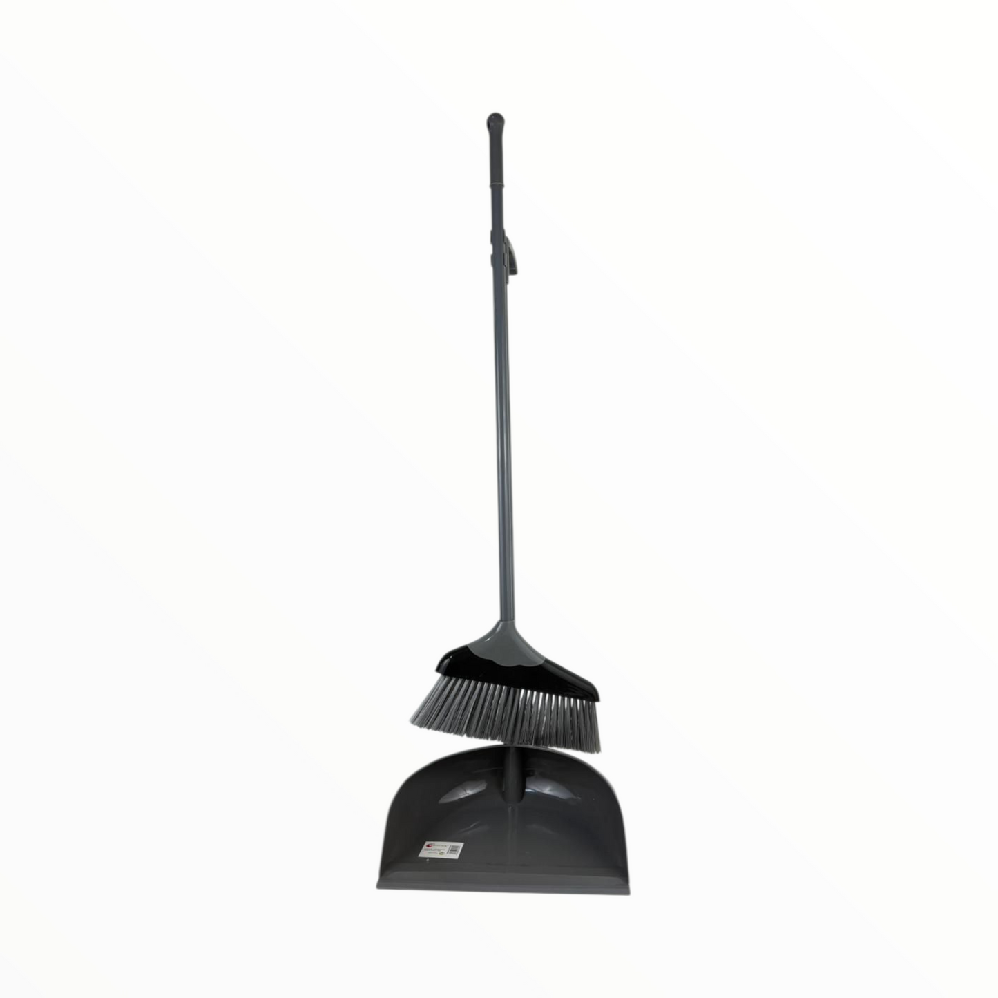 Long Handle Broom and Dustpan Set – Upright Standing Sweeping Kit for Home & Office