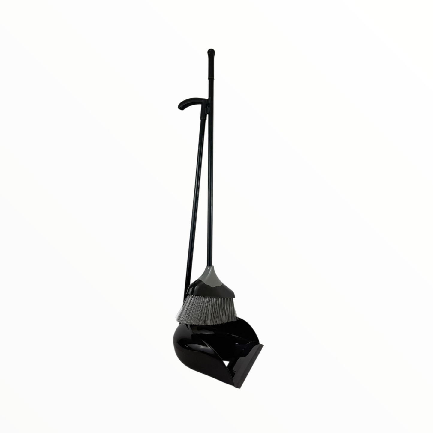 Long Handle Broom and Dustpan Set – Upright Standing Sweeping Kit for Home & Office