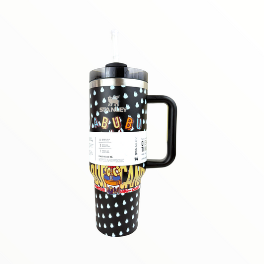 Stanley Quencher Labubu Edition – 1.2L Stainless Steel Insulated Tumbler with Handle & Straw (Limited Cartoon Design)