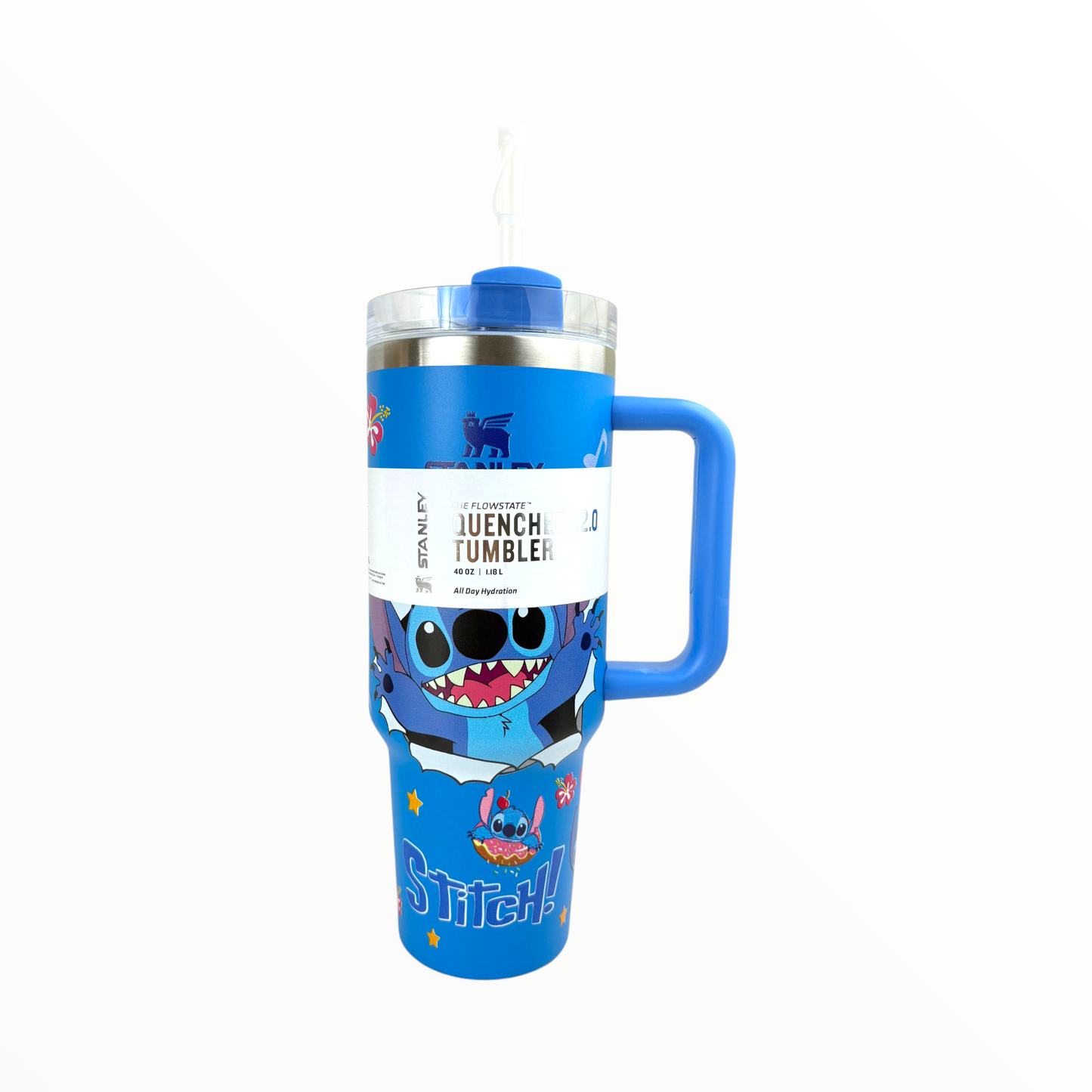 Stanley Quencher Stitch Edition – 1.2L Stainless Steel Insulated Tumbler with Handle & Straw (Disney Character Design)