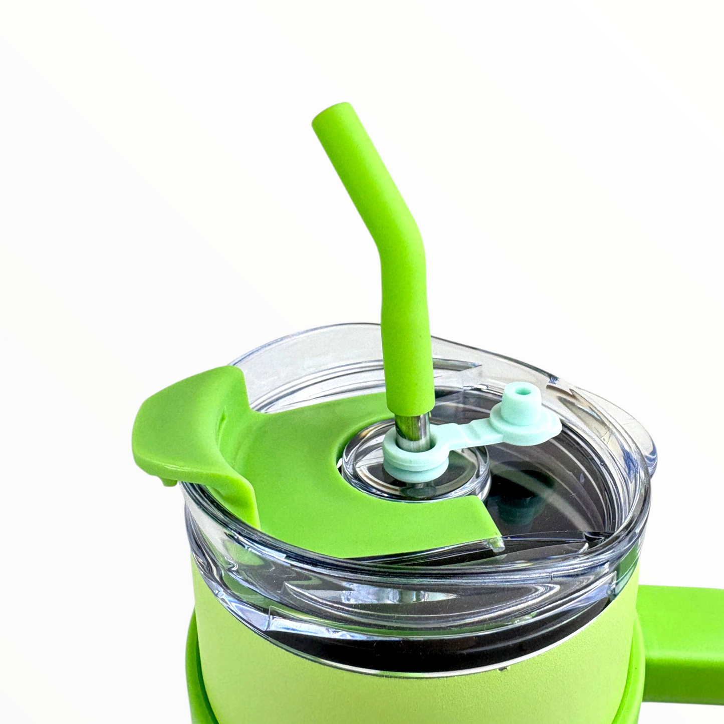 Gradient green & green Tumbler – 1.2L Insulated Stainless Steel Mug with Handle & Lid (Double Wall Cold & Hot Cup)