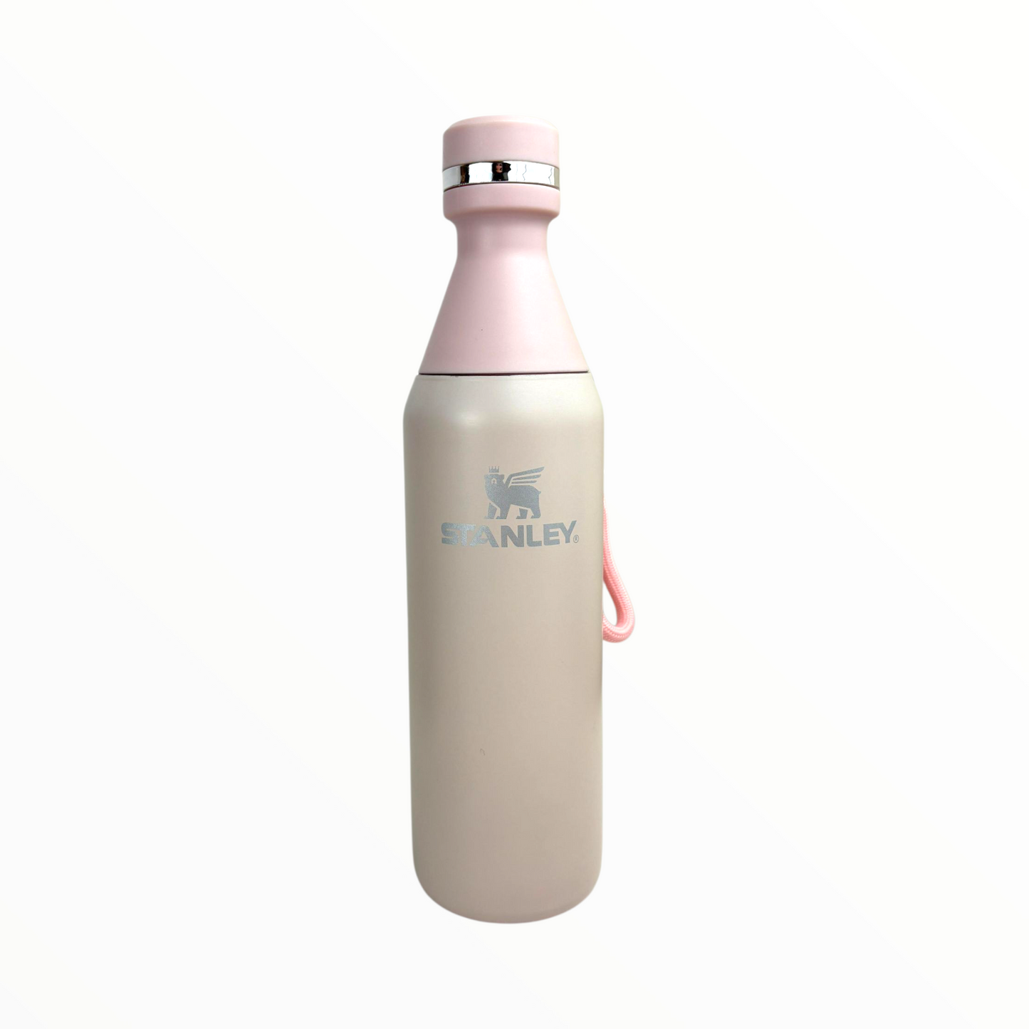 Stanley biege.rose  Vacuum Bottle – 500ml Stainless Steel Insulated Water Bottle with Strap