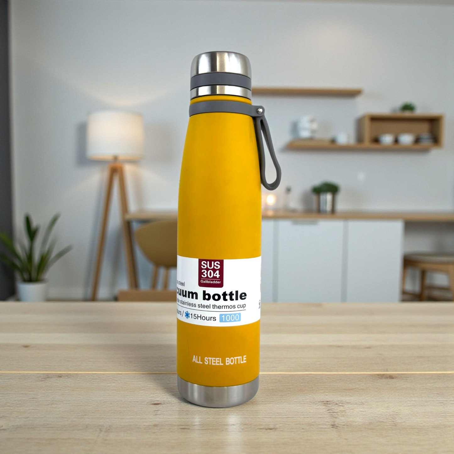 Stainless Steel Thermos Bottle – 800ml Vacuum Insulated Hot & Cold Water Flask
