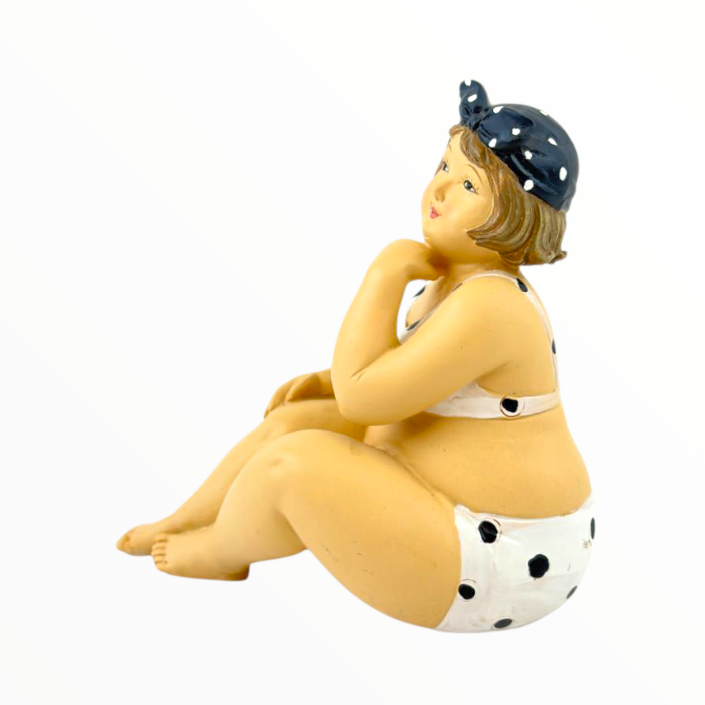 Body-Positive Lady Figurine – Curvy Retro Beach Décor