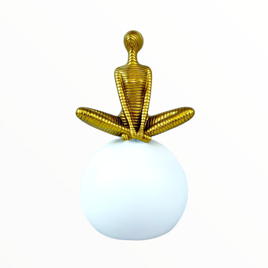 Golden Serenity Figurine – Modern Yoga Home Decor
