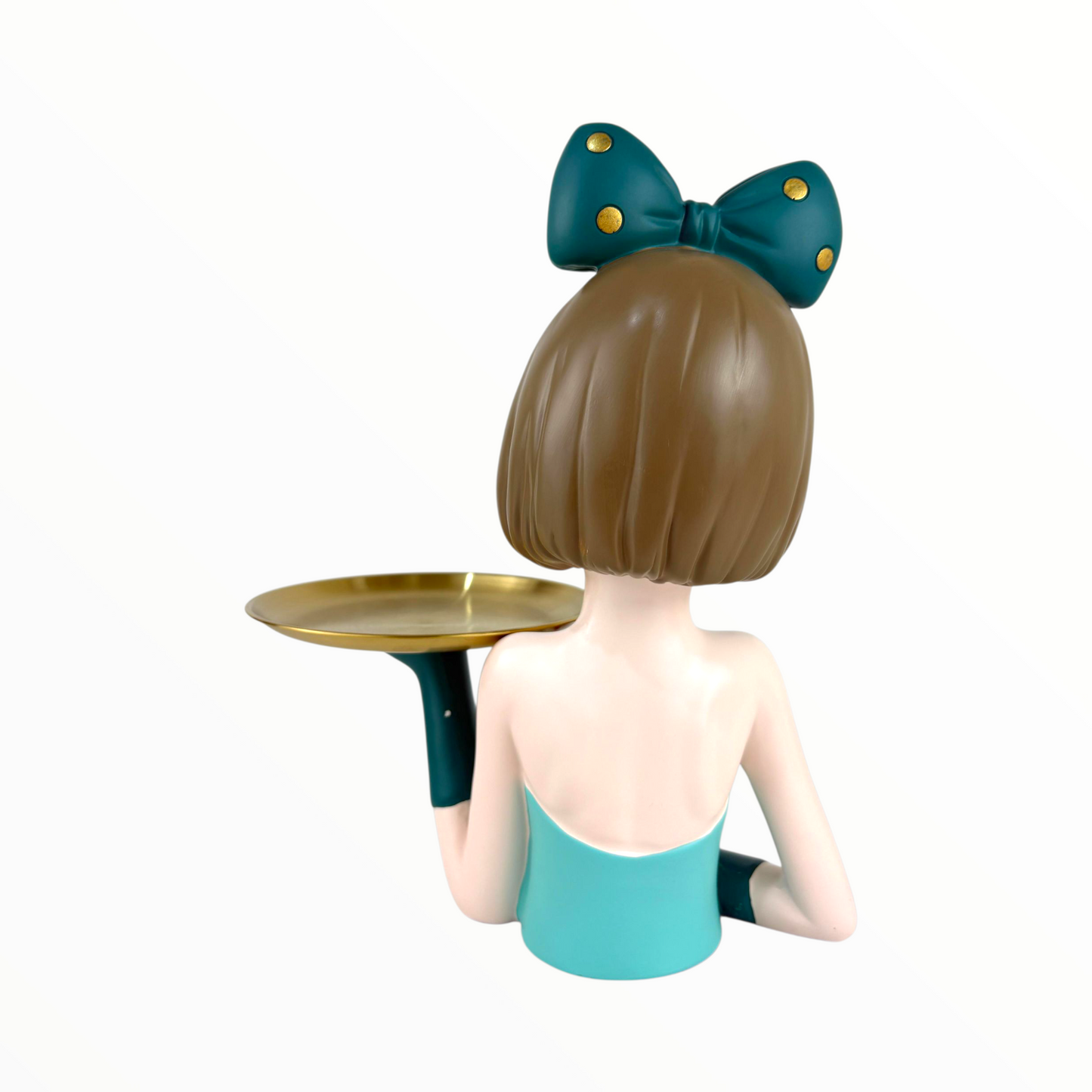 Elegant Girl Decorative Tray | Jewelry & Key Holder Figurine