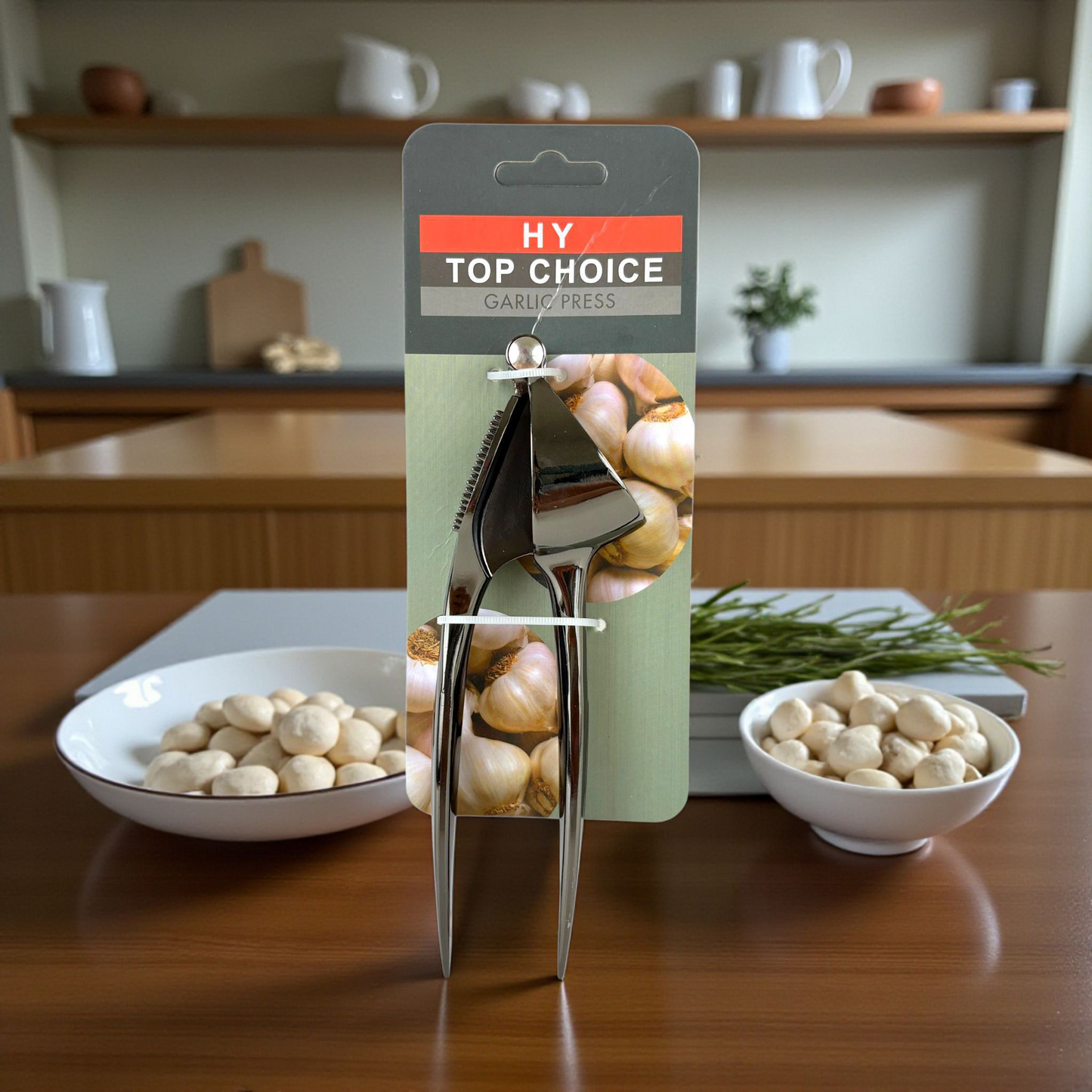 Garlic Press & Slicer Tool – Premium Aluminum Kitchen Gadget