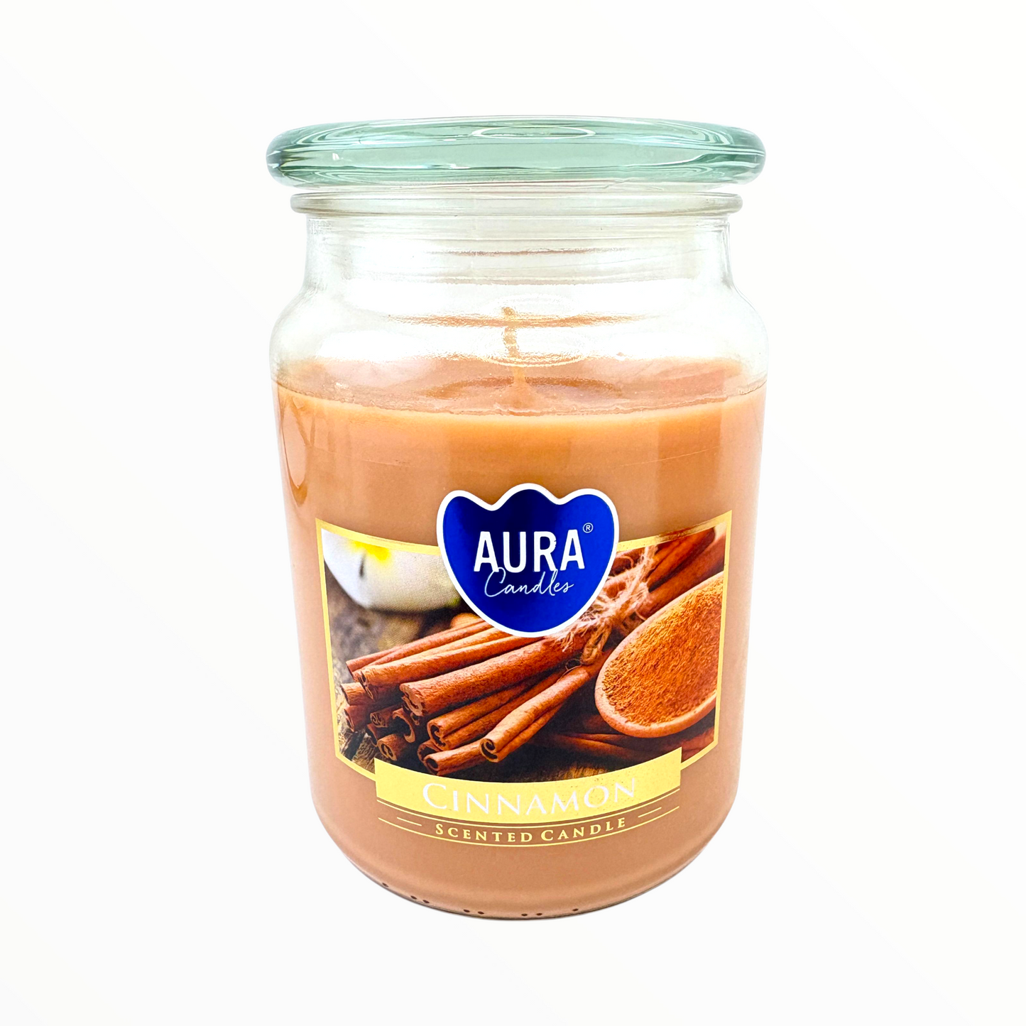 Aura cinnemon Cloud Scented Jar Candle – Sweet Fruity Berry Aroma, Long-Lasting Home Fragrance