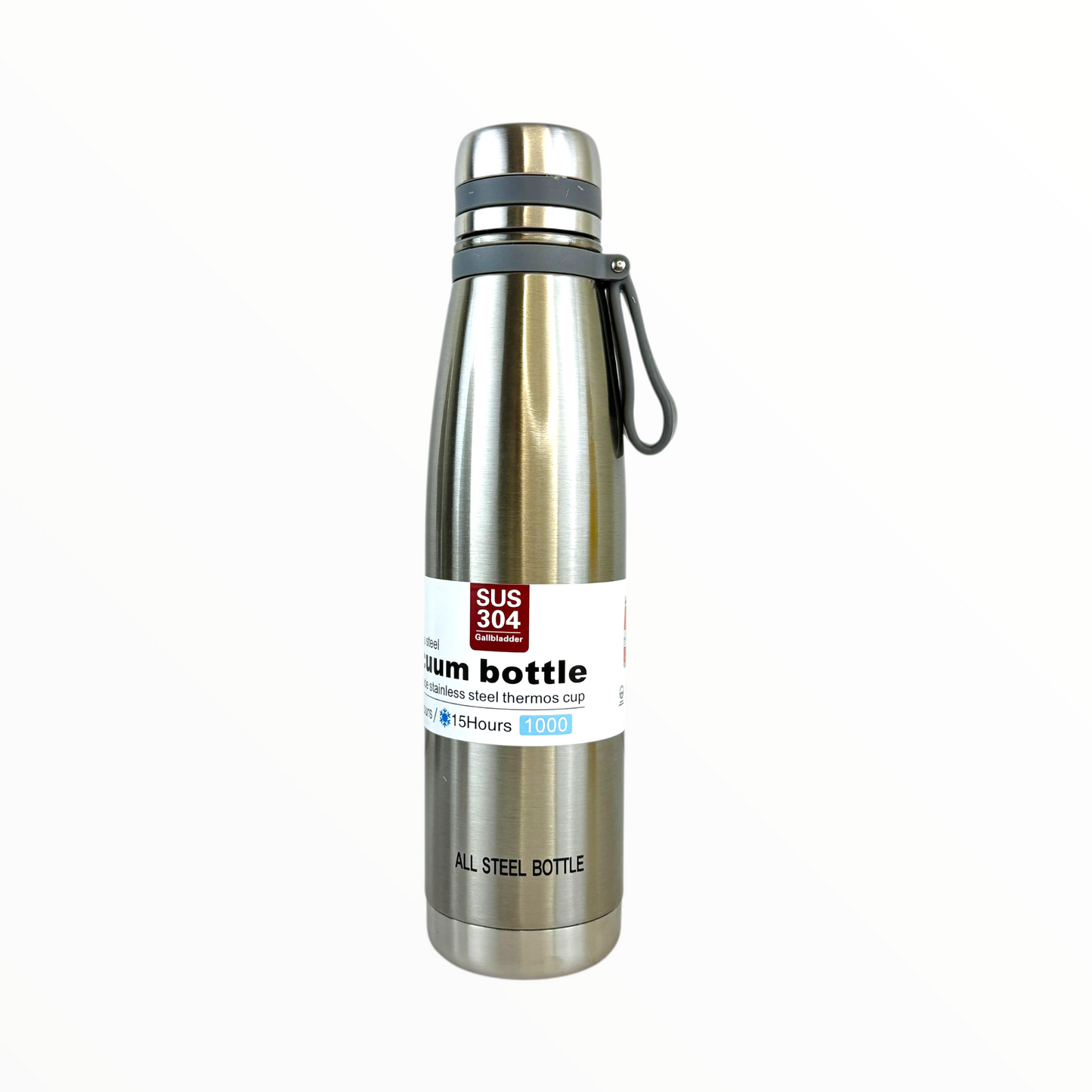 SUS304 Stainless Steel Vacuum Thermos Bottle – 1L Insulated Hot & Cold Flask (15 Hours