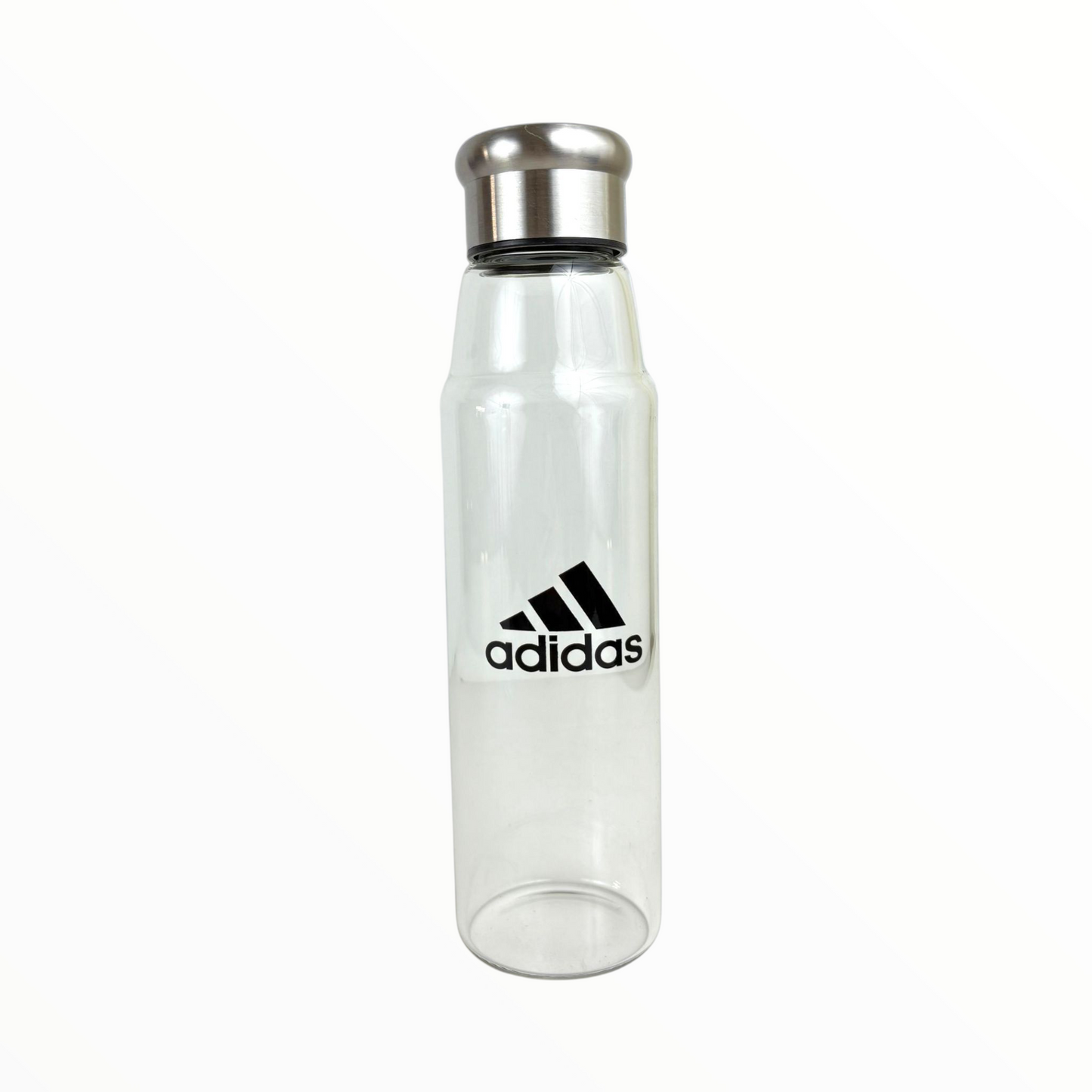 Adidas Clear Water Bottle – 700ml Transparent Sports Bottle with Stainless Steel Cap