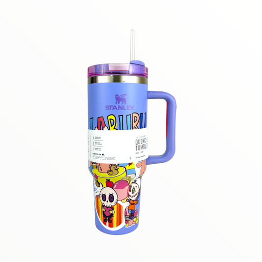 Stanley Cartoon Tumbler 40oz – Colorful Kids & Adults Hydration Cup with Straw and Handle