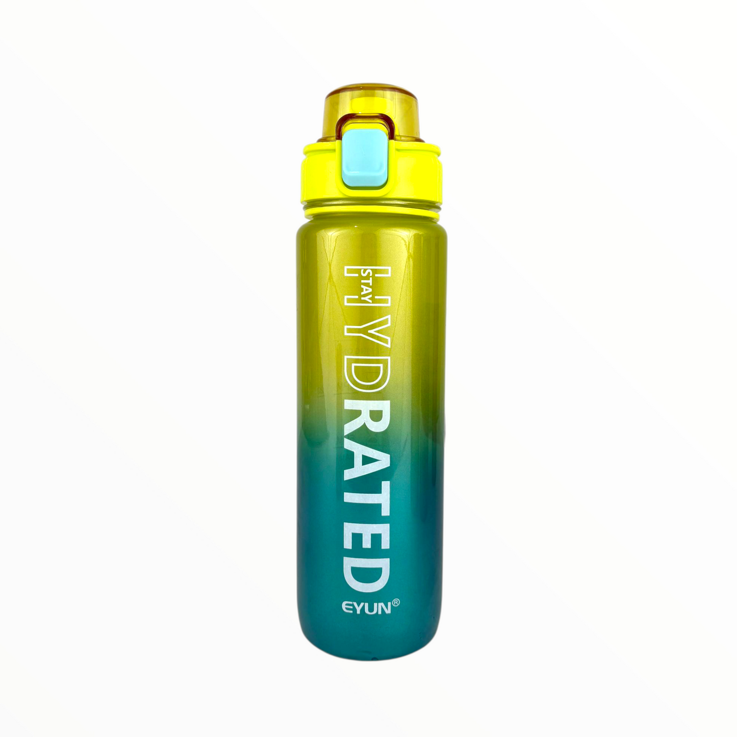 EYUN Stay Hydrated Gradient Water Bottle – Leak-Proof Sports Bottle with Lock, BPA-Free, 900ml