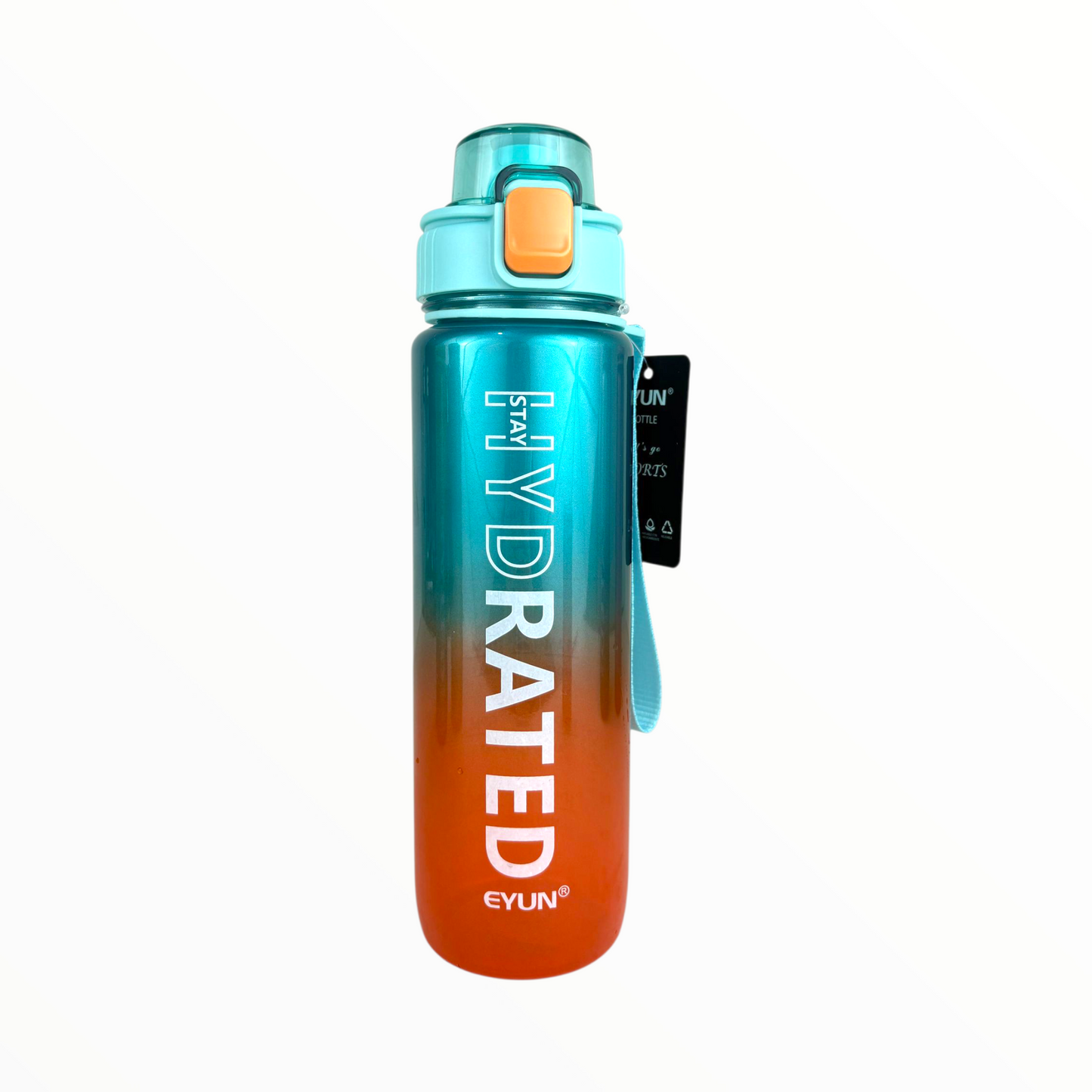 Stay Hydrated Metallic Sports Water Bottle – Leak-Proof Flip Lid, BPA-Free, EYUN® Hydration Bottle