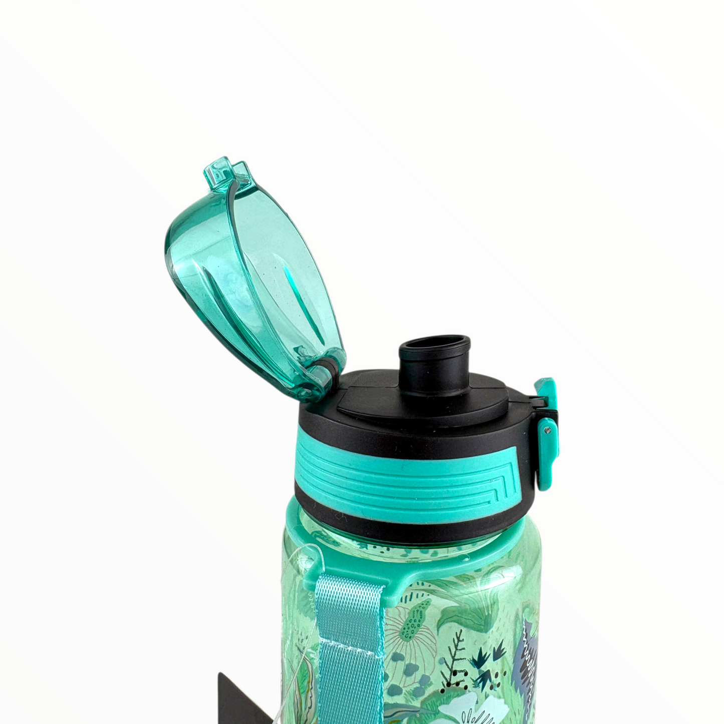 EYUN Galaxy Water Bottle – Space-Themed BPA-Free Sports Bottle with Lock Lid, 900ml green