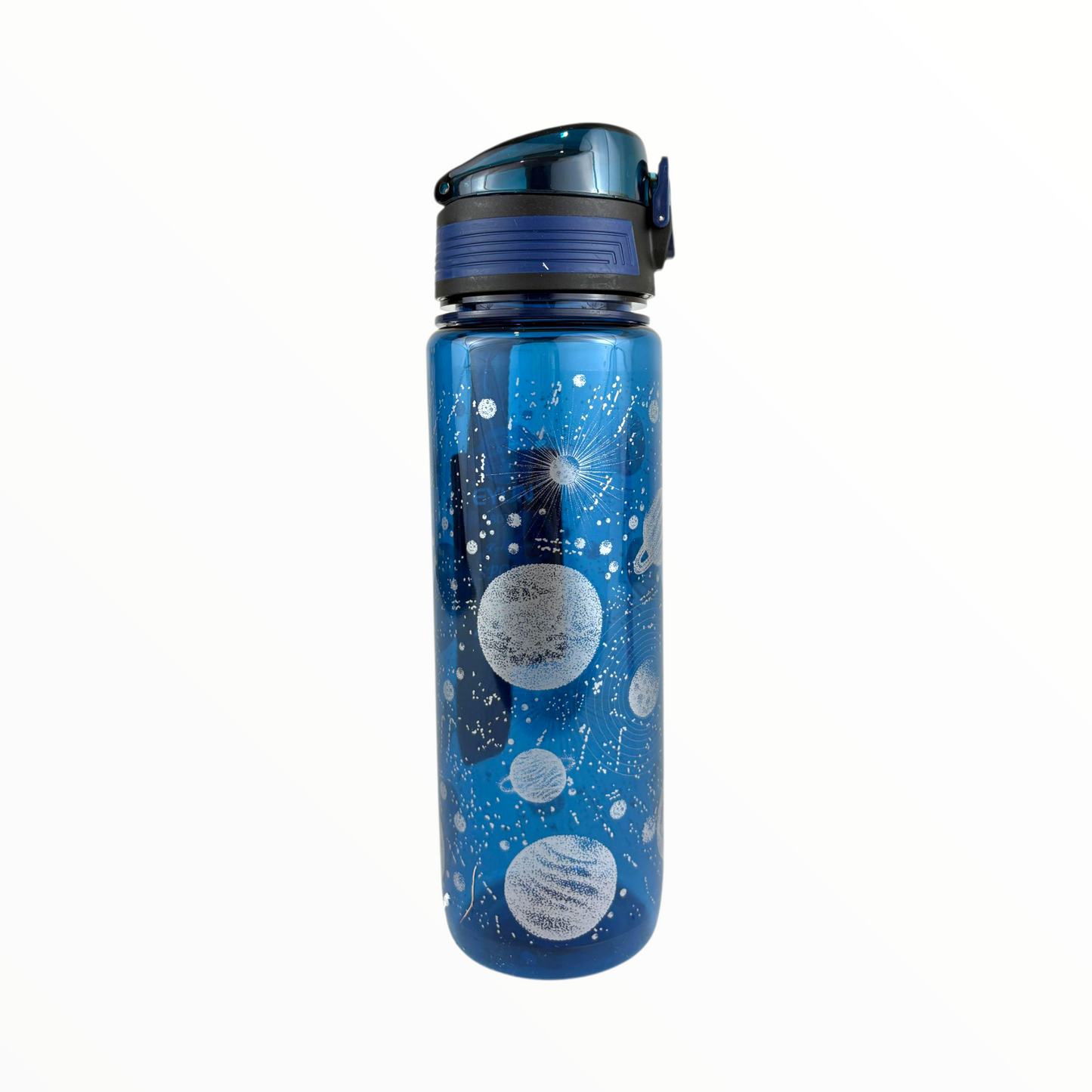 Eyun Galaxy Water Bottle – Space-Themed BPA-Free Sports Bottle with Lock Lid, 900ml (Blue)