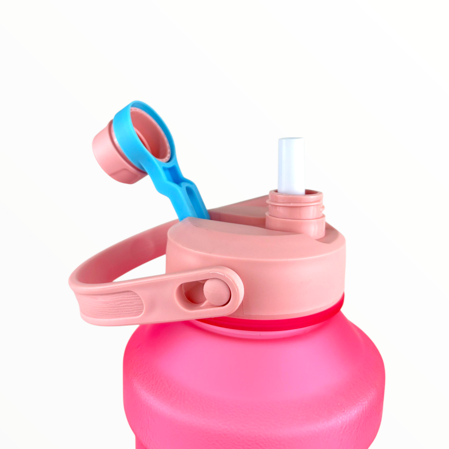 Large 1.8L Pink Water Jug – Leak-Proof Sports Bottle with Flip Top & Handle (1800ML)