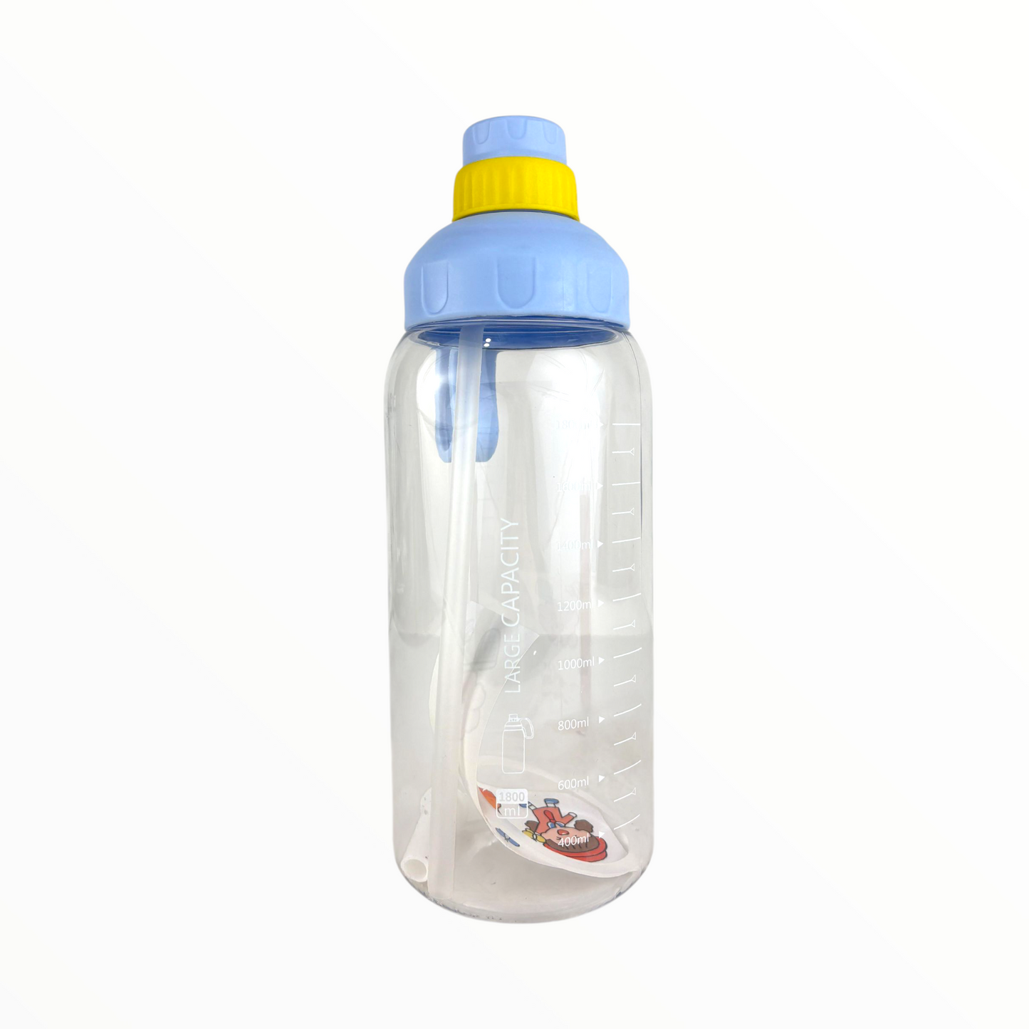 Cute 2L Kids Water Bottle with Straw & Handle – Leak-Proof BPA-Free Cartoon Hydration Jug