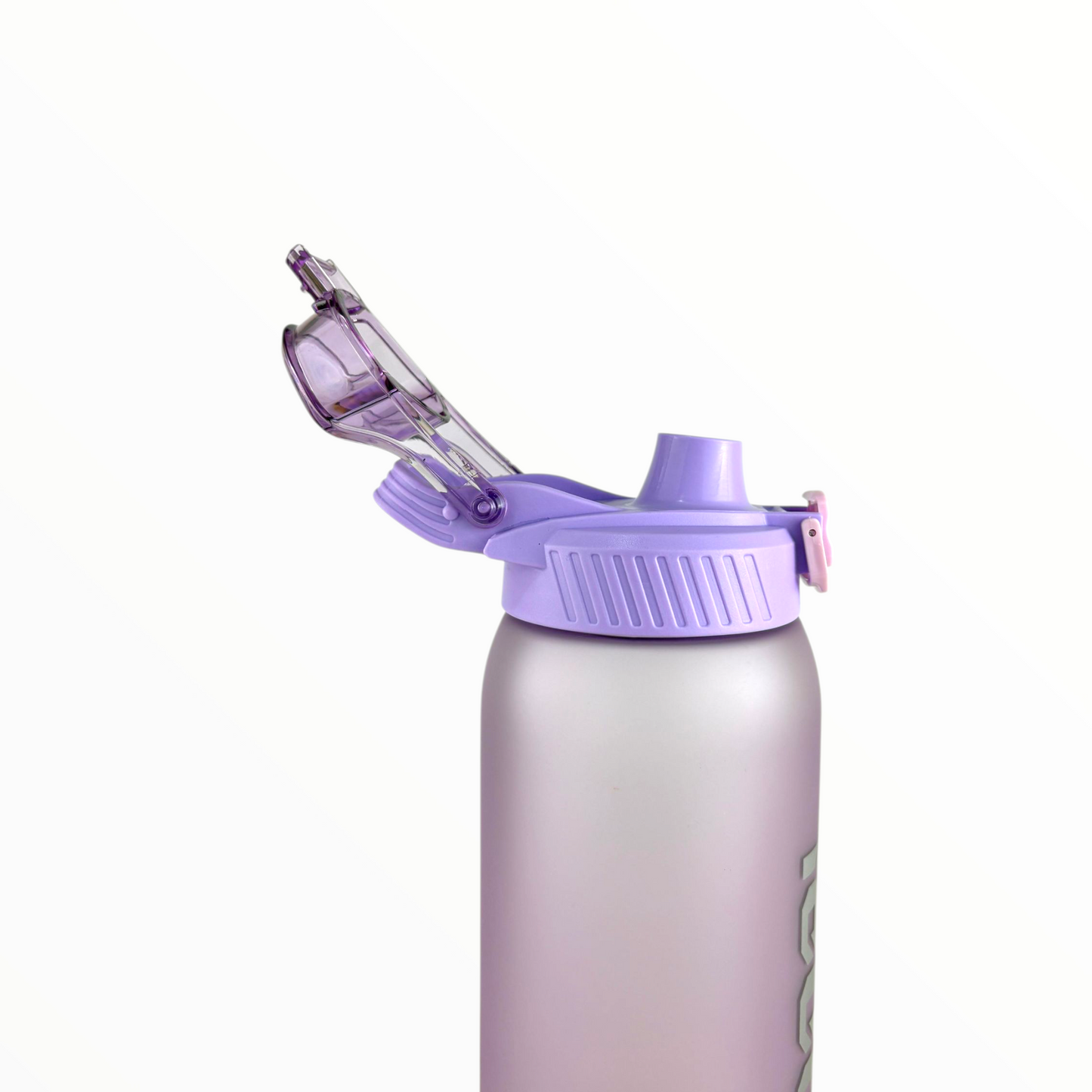 Leak-Proof Frosted purple Sports Water Bottle with Safety Lock – 1L BPA-Free Hydration Bottle