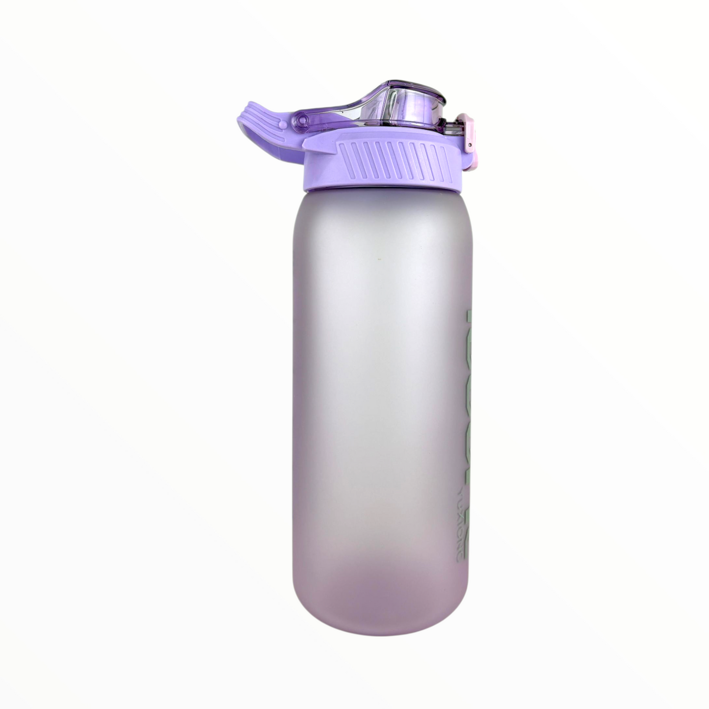 Leak-Proof Frosted purple Sports Water Bottle with Safety Lock – 1L BPA-Free Hydration Bottle