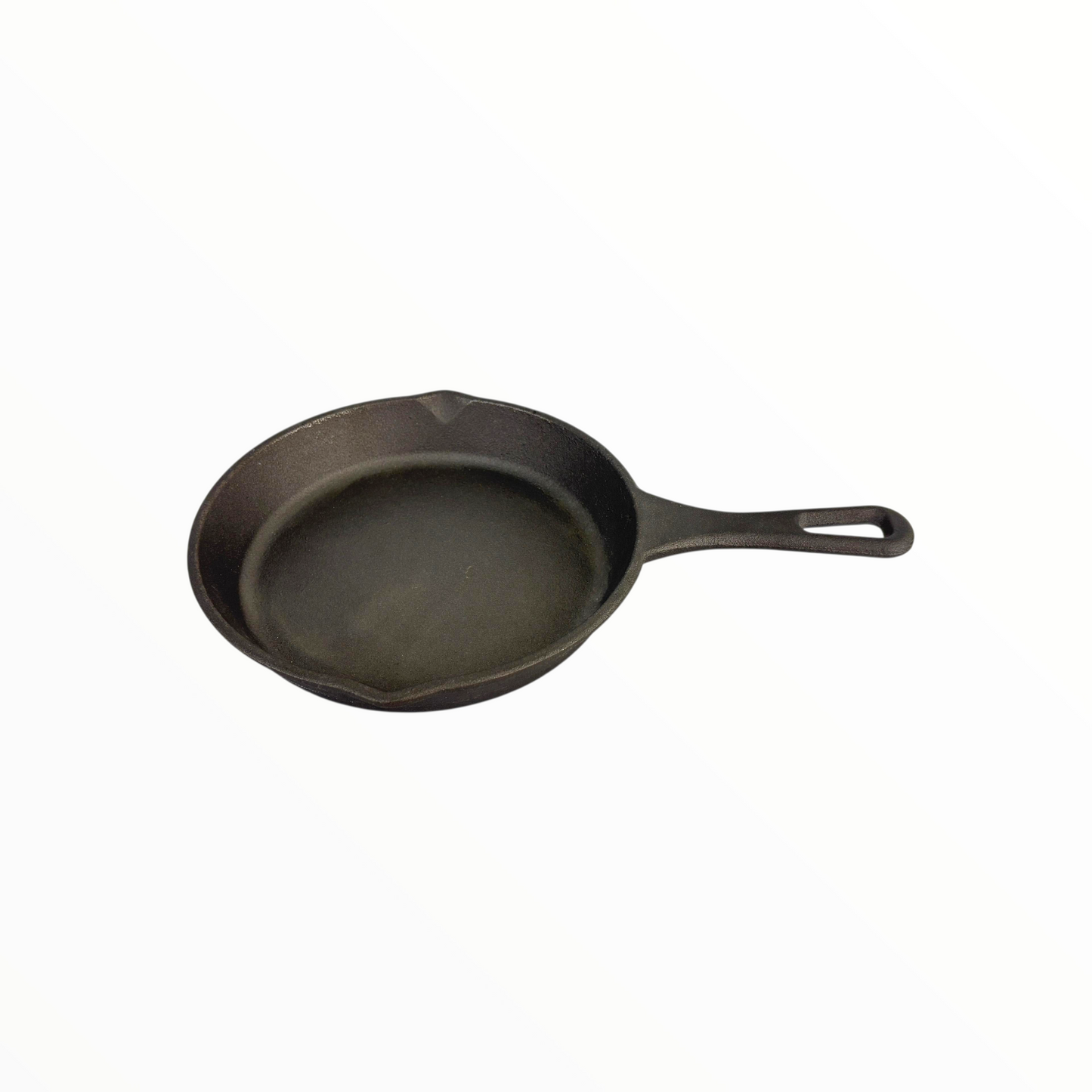 Cast Iron Skillet Pan with Wooden Serving Board – Pre-Seasoned Heavy Duty Frying Pan