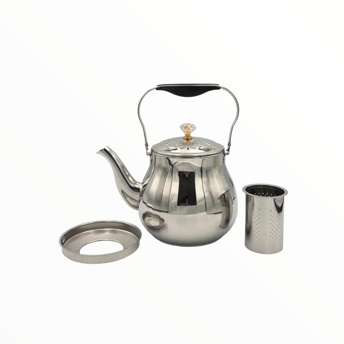 Stainless Steel Teapot with Handle – Classic Tea Kettle for Boiling & Serving1.6LT