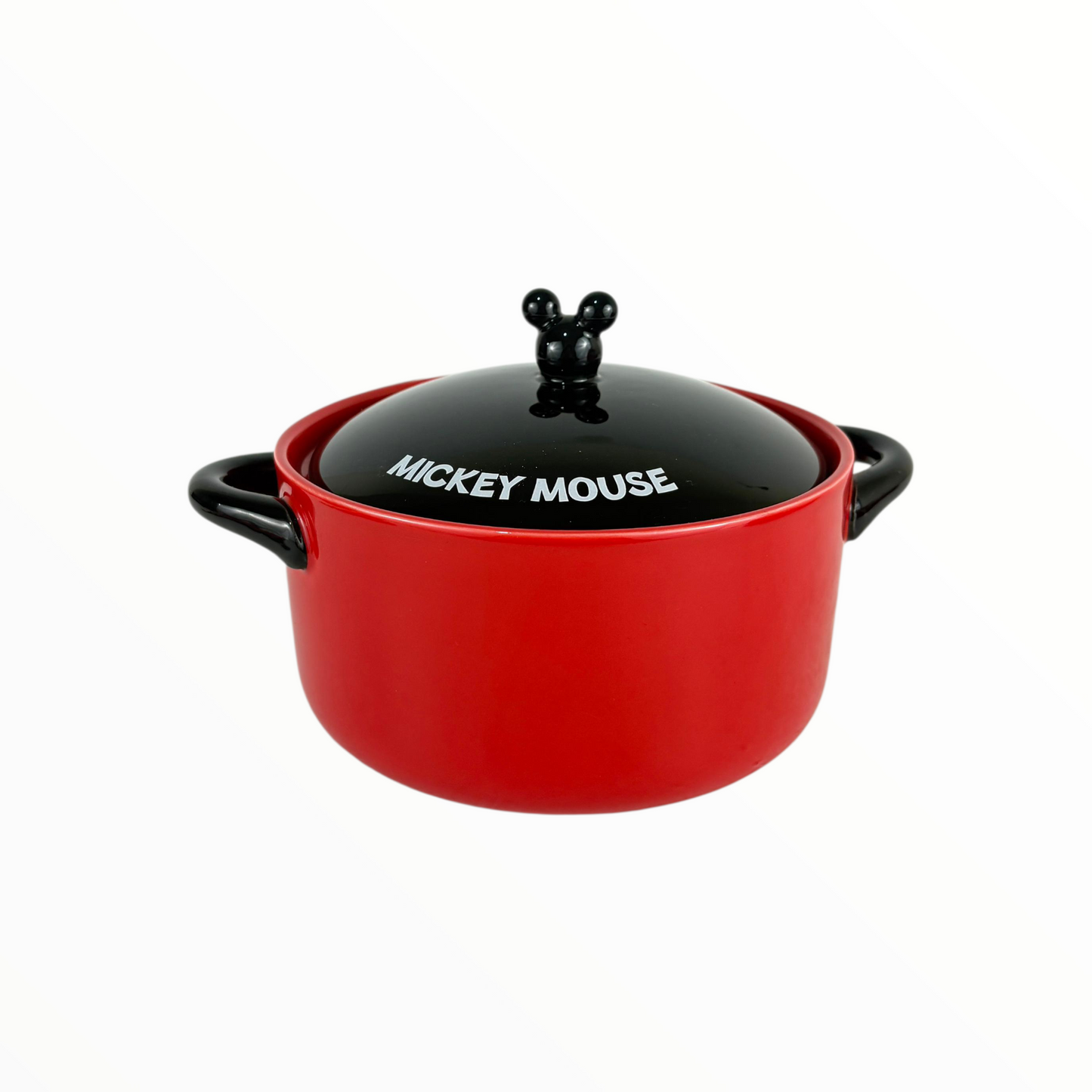 Cartoon-Inspired Enamel Cooking Pot with Lid – Cute Red Soup & Stew Casserole