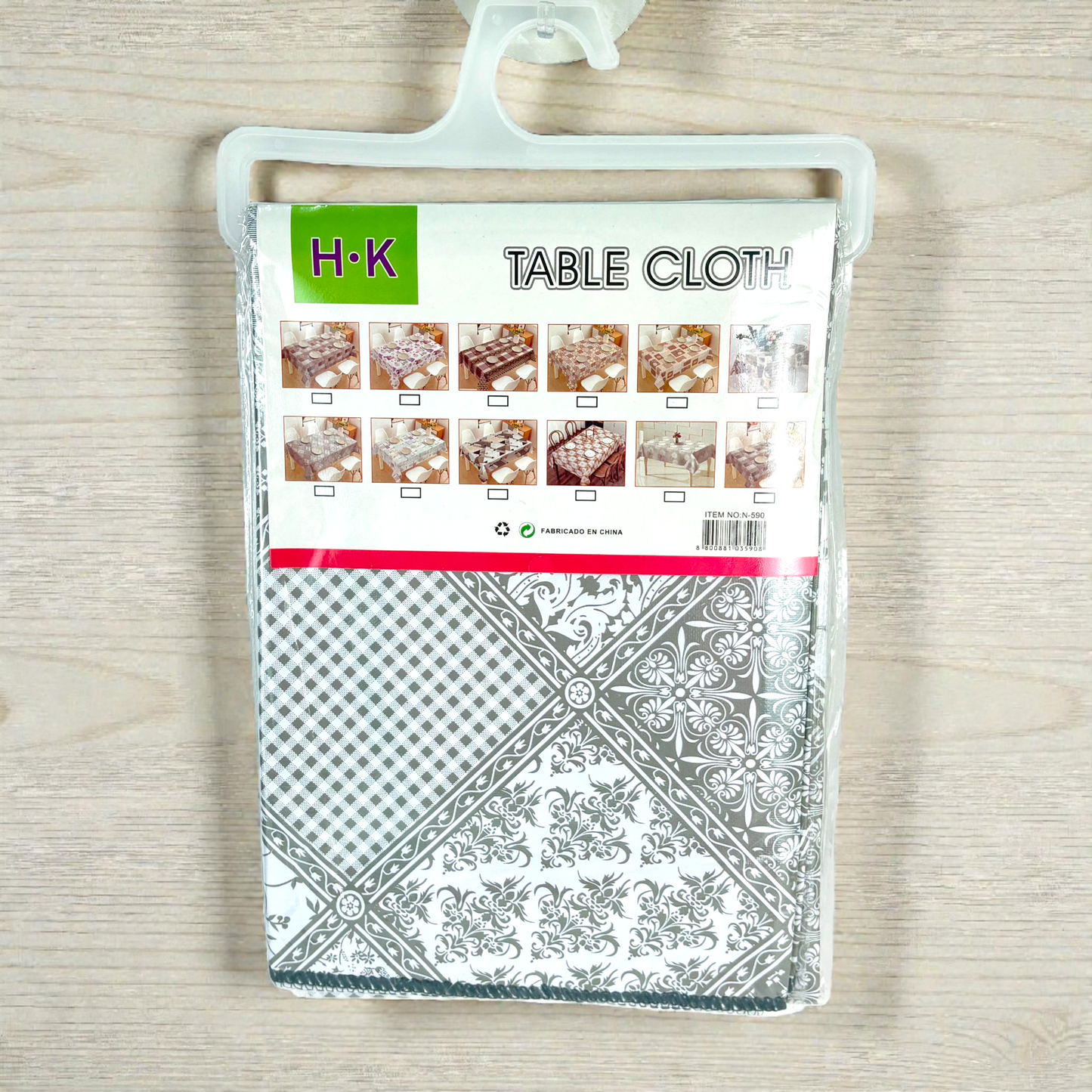 H.K Patterned Table Cloth – Waterproof & Easy-Clean Dining Table Cover