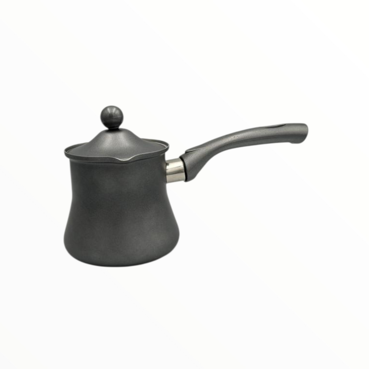 Granite Grey Turkish Coffee Pot Set  – 3 Sizes, Matte Finish