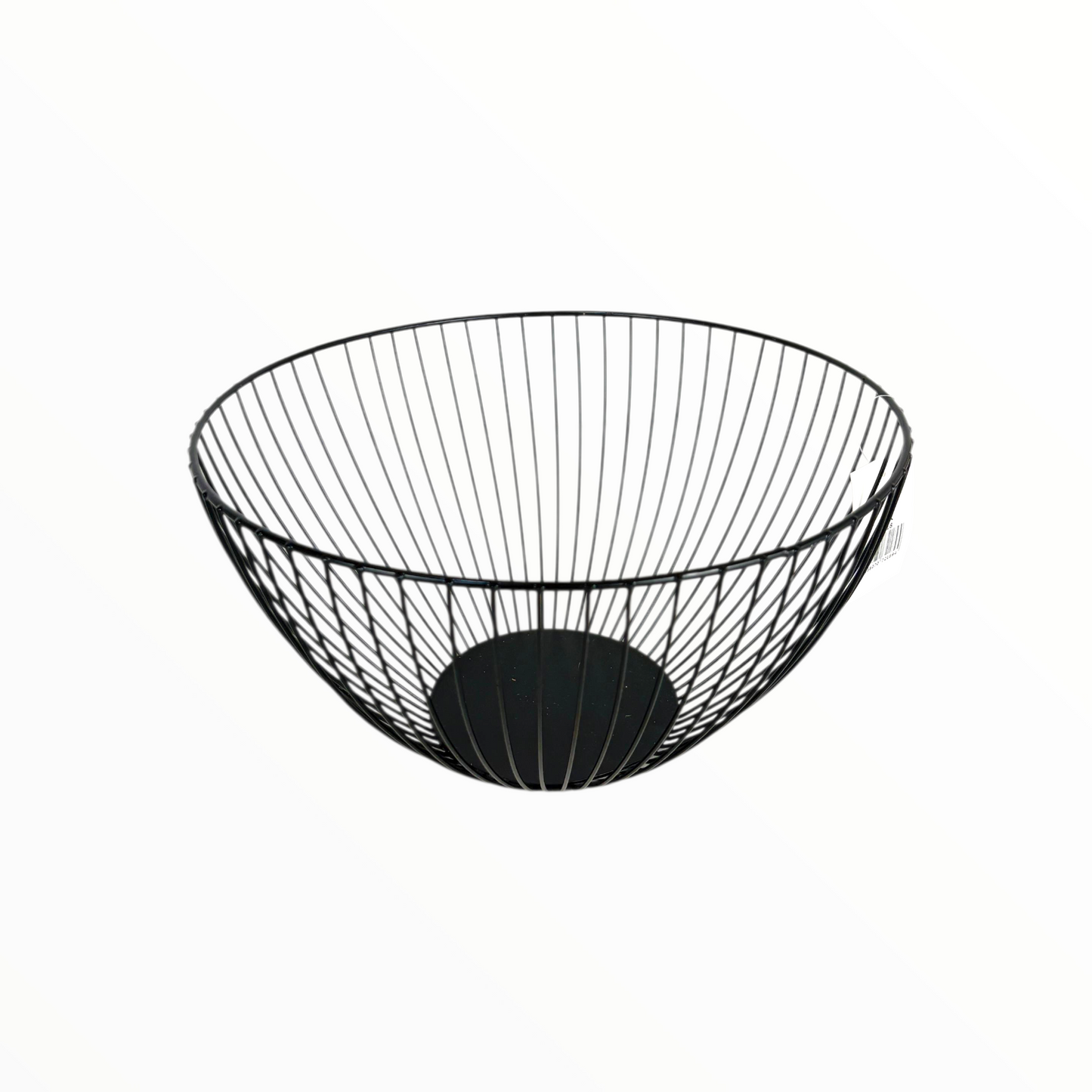Modern Black Metal Wire Fruit Bowl – Decorative Kitchen & Dining Basket