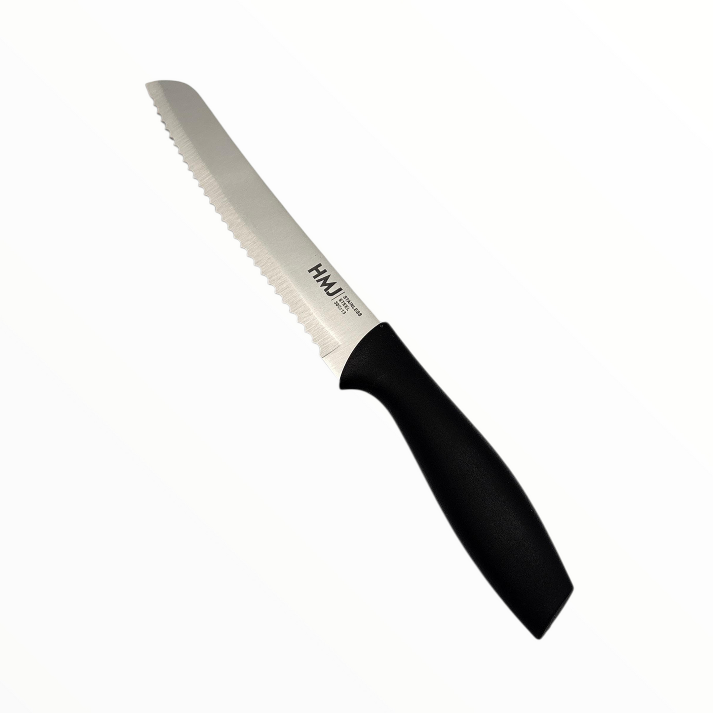 Stainless Steel Bread Knife with Serrated Edge – Kitchen Cutting Knife