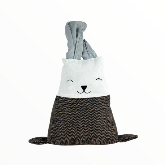 Cute Animal Fabric Storage Basket with Handle – Soft Laundry & Toy Organizer