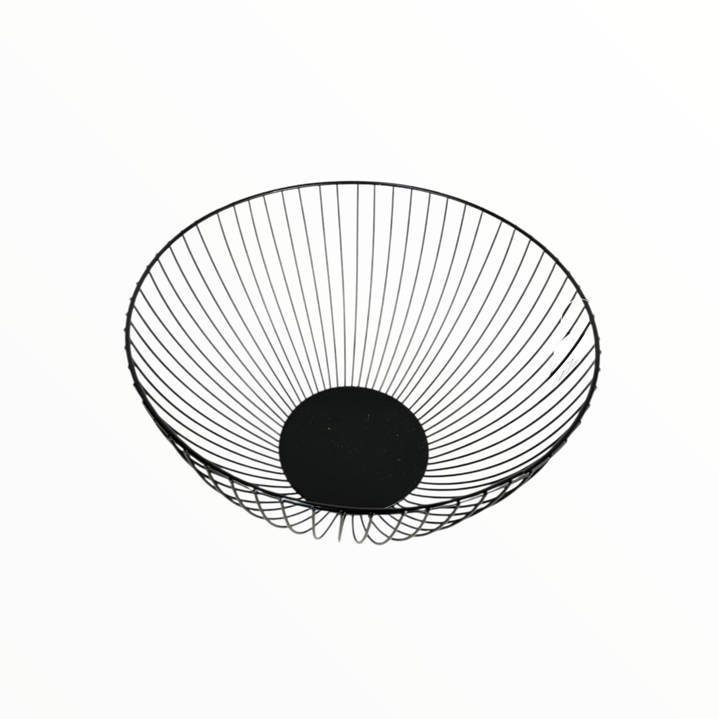 Modern Black Metal Wire Fruit Bowl – Decorative Kitchen & Dining Basket