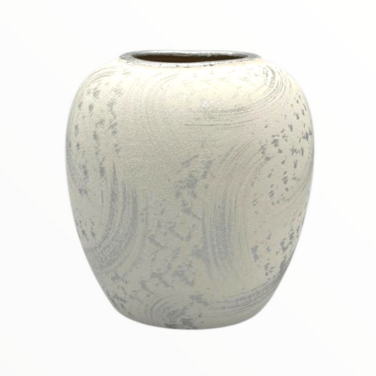 Modern Textured Ceramic Vase – Minimal Home Décor Accent