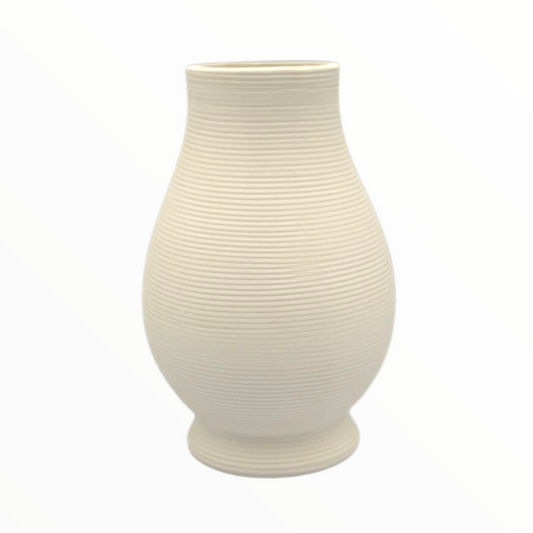White Ceramic Decorative Vase – Modern Minimal Home Décor