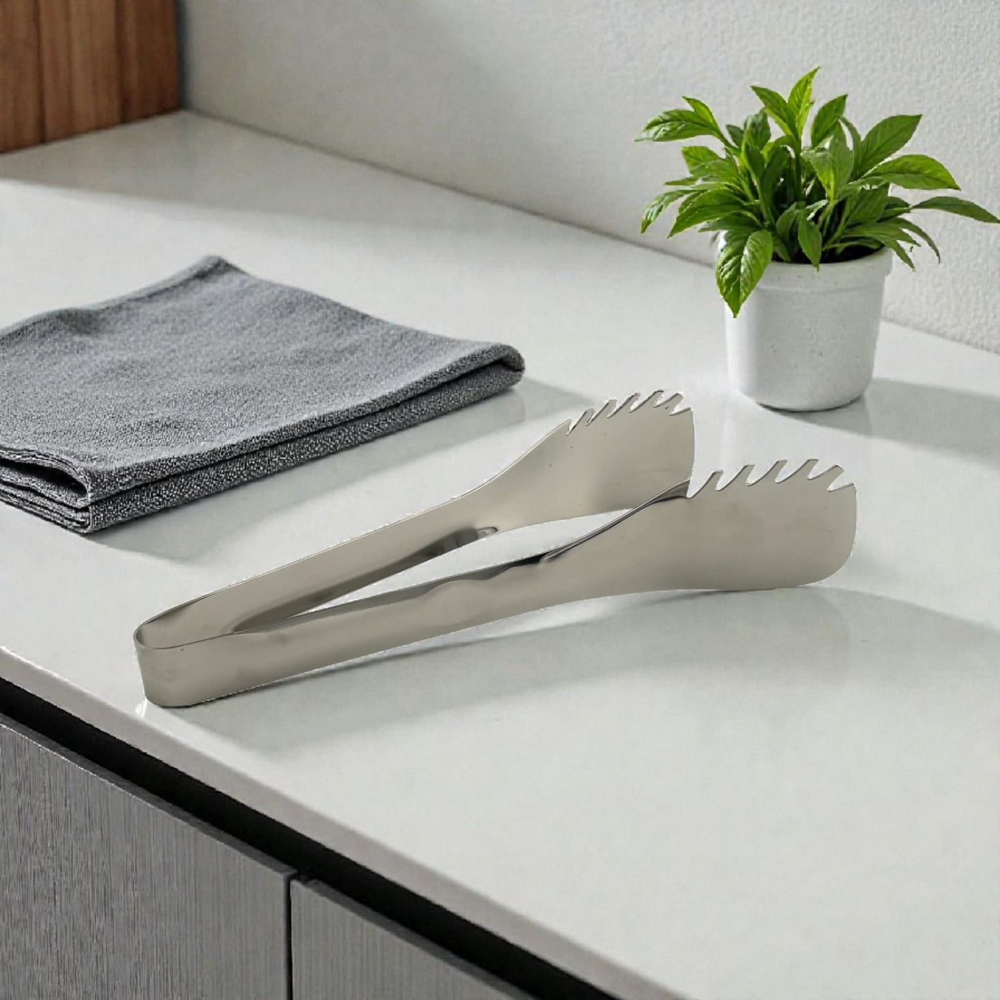 Stainless Steel Pasta Tongs – Spaghetti & Noodle Server