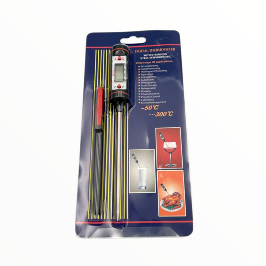 Digital Food Thermometer with Stainless Steel Probe – Kitchen Cooking Thermometer (-50°C to 300°C)