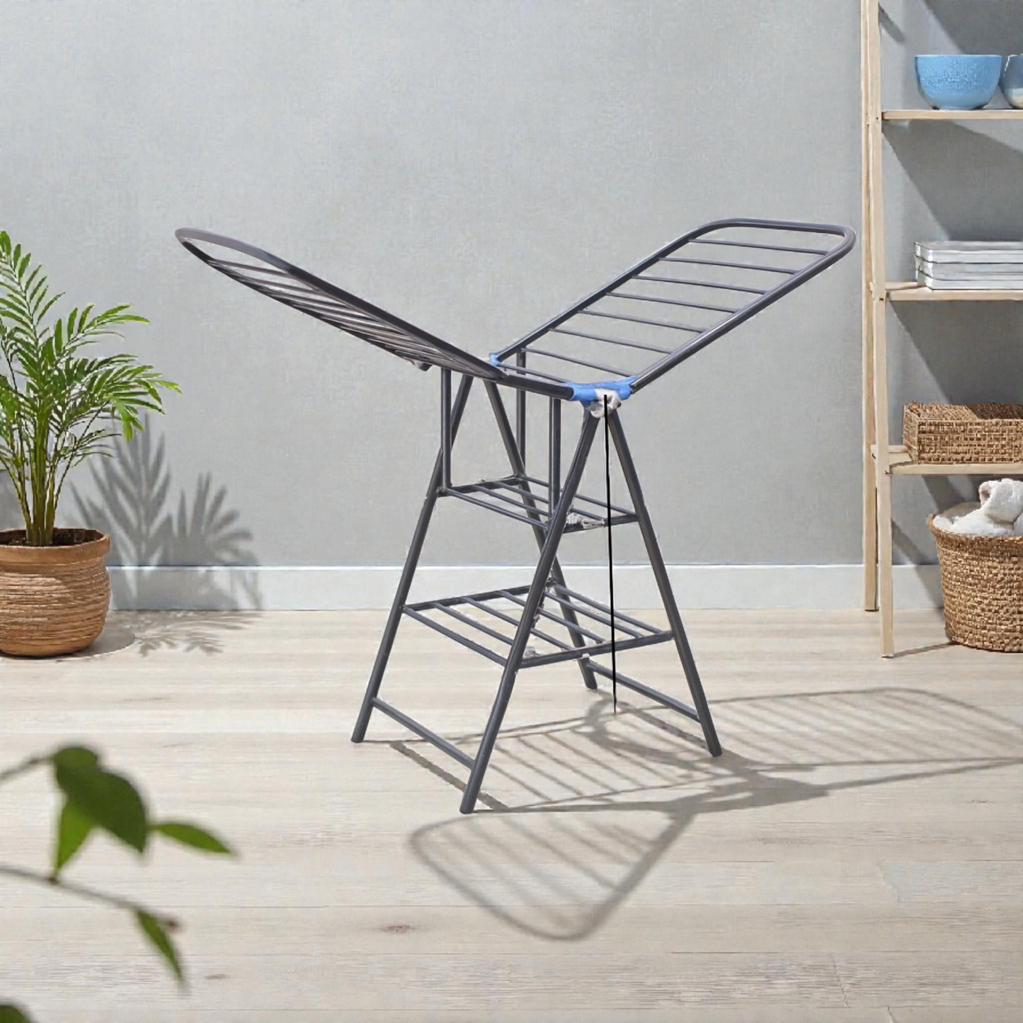 Foldable Metal Clothes Drying Rack – Space Saving Laundry Stand