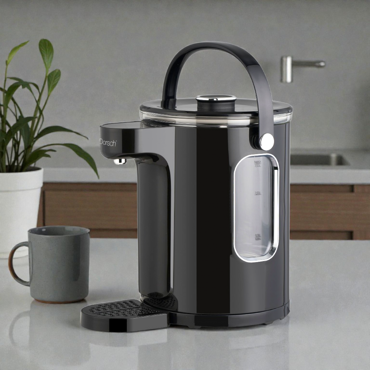 Dorsch Electric Hot Water Dispenser Kettle – Instant Heating with Water Level Indicator