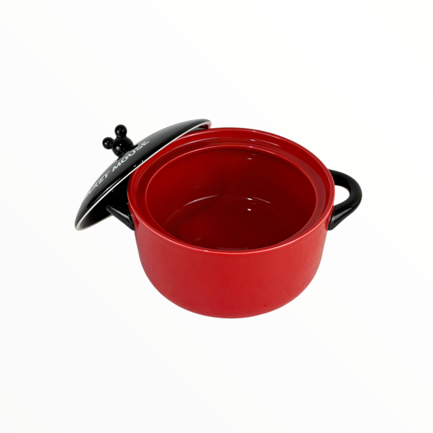 Cartoon-Inspired Enamel Cooking Pot with Lid – Cute Red Soup & Stew Casserole
