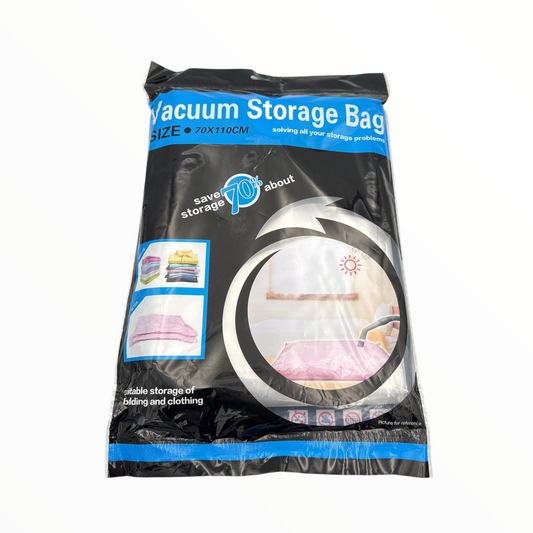 Vacuum Storage Bags for Clothes & Bedding – Space Saving Storage Bags size 70x110cm