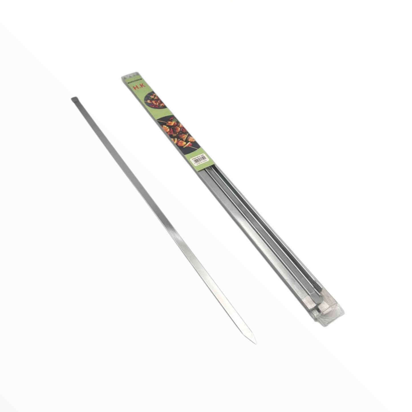 BBQ Skewers Set – Stainless Steel Grill Skewers (12 Pieces)