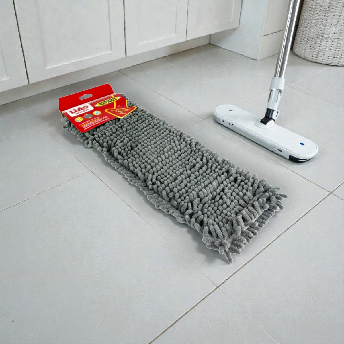 Chenille Microfiber Kitchen Floor Mat – Super Absorbent Non-Slip Mop Rug