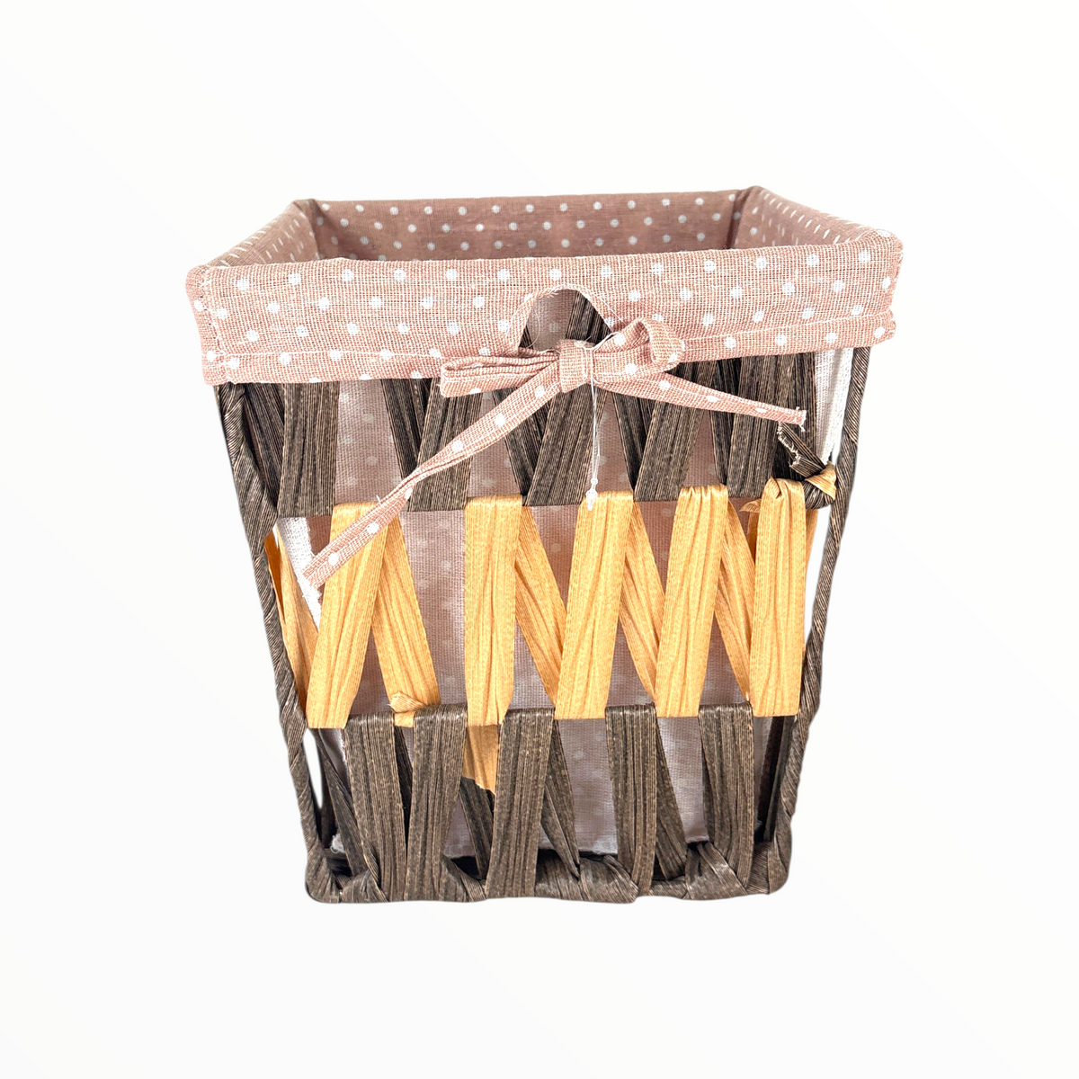 Decorative Fabric Storage Baskets with Lids – Home Organizer Set